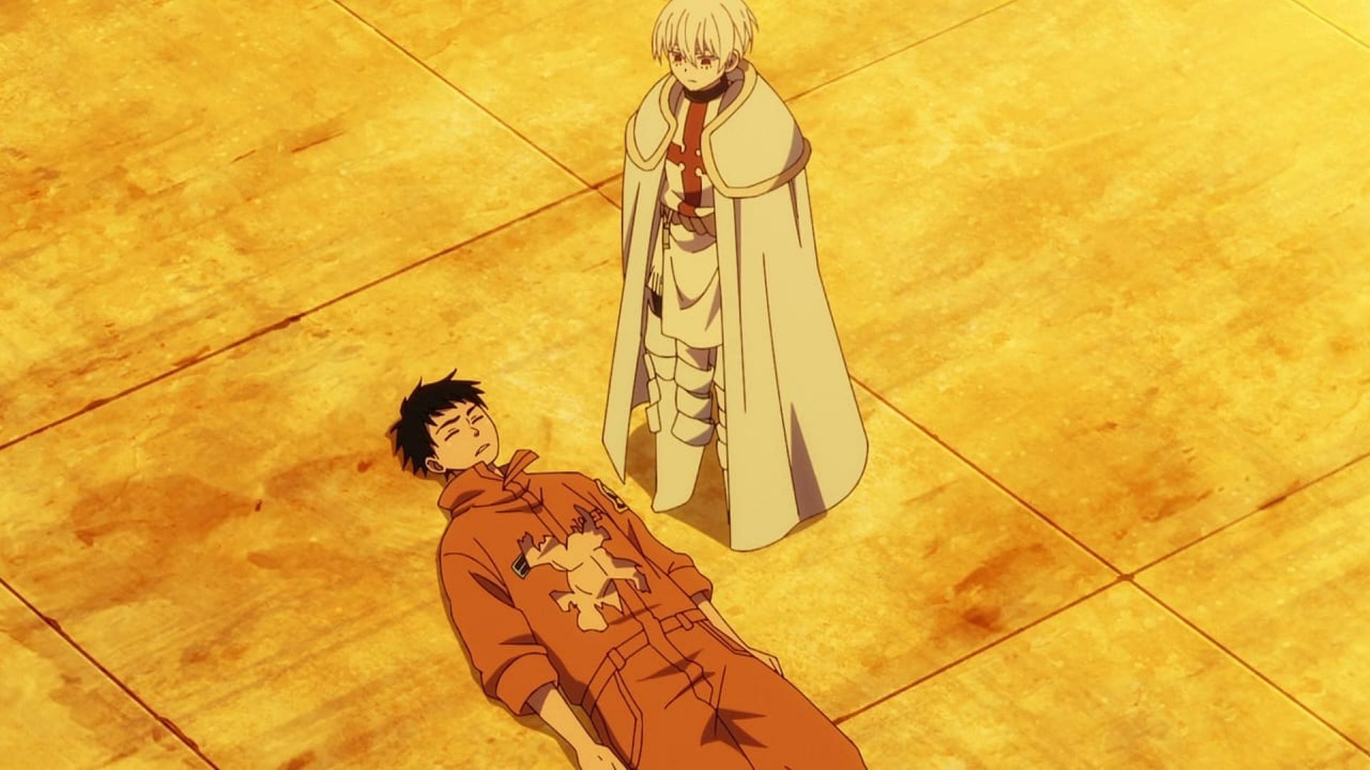 Shinra and Sho in the episode (Image via David Production)